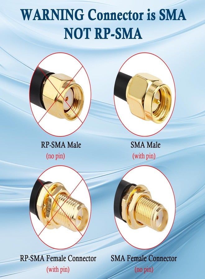 XRDS -RF كابل XRDS-RF SMA بطول 6 أقدام، كابل تمديد RG316 SMA ذكر إلى SMA أنثى، مناسب لأجهزة استقبال SDR USB وجهاز توجيه 4G LTE الخلوي. - Image 3